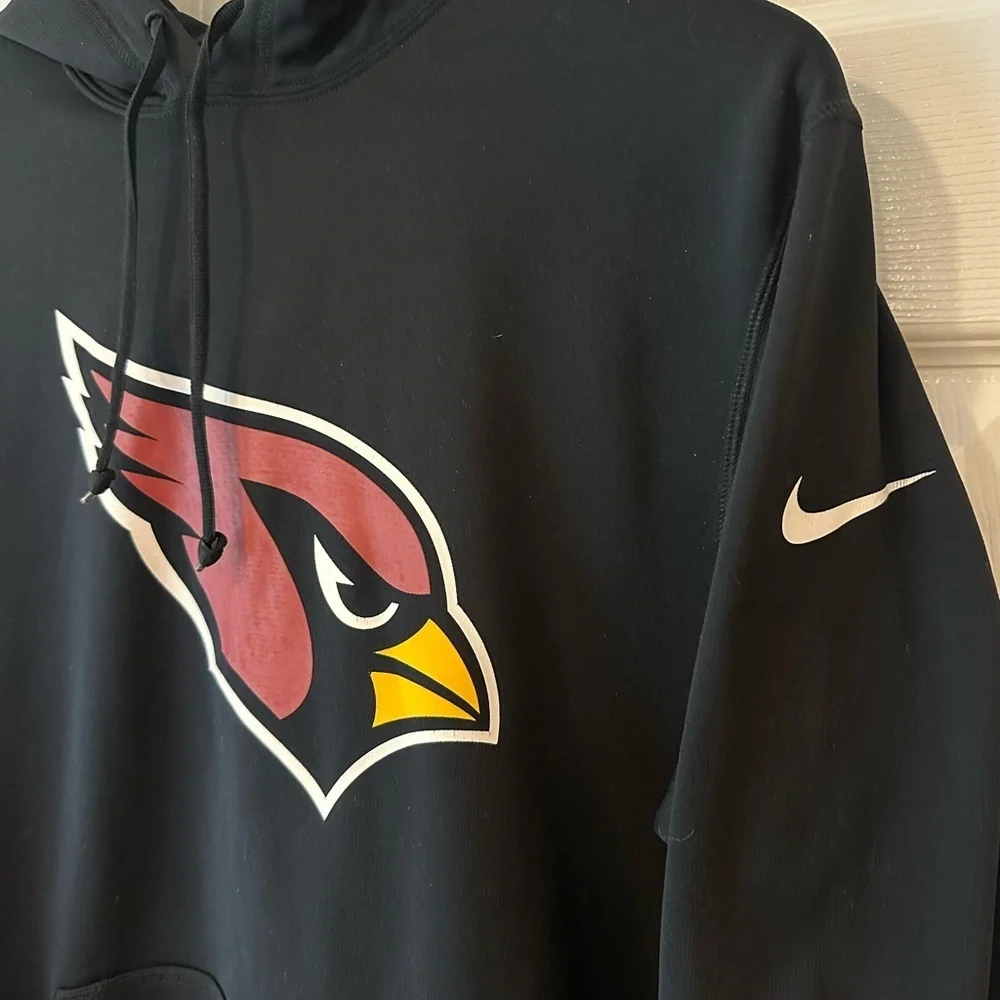 Arizona Cardinals NFL Nike Black Hoodie Men’s Size Medium Sports Thermafit